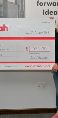 Stannah's Rosie Wilson Complete Charity Triathlon for Piggles Trust.