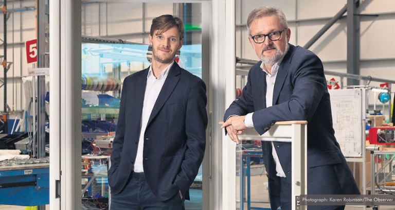 Father and son profiled by The Observer following launch of Uplifts