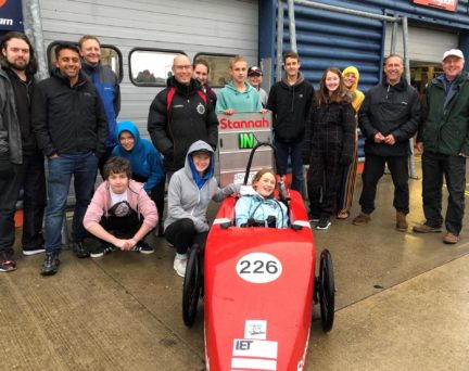 Team from Bourne Community College with Stannah